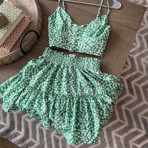 princess polly shah set in green